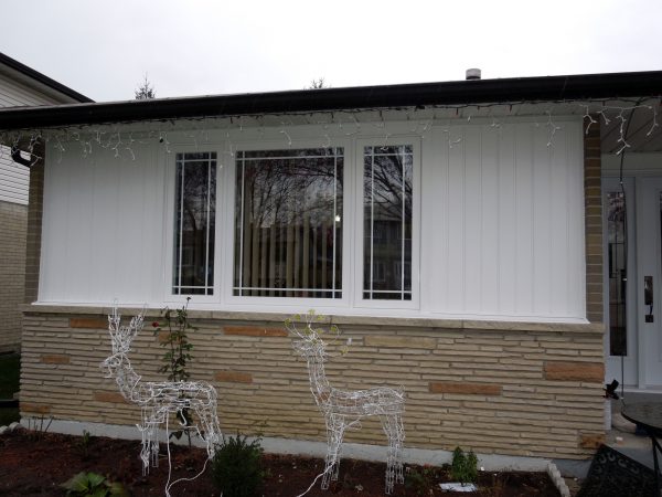 New bay window and siding New bay window and siding